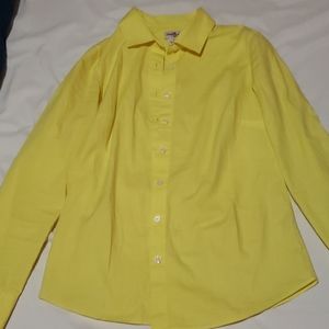 Yellow J Crew Dress Shirt